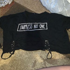 Black crop top